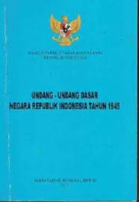 Image of Undang-Undang Dasar Negara Republik Indonesia Tahun 1945