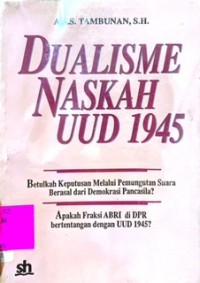 Image of Dualisme Naskah UUD 1945