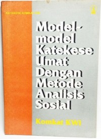 Image of Model-Model Katekese Umat Dengan Metode Analisis Sosial