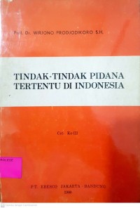 Image of Tindak-Tindak Pidana Tertentu di Indonesia