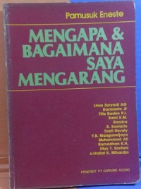 Mengapa & Bagaimana Saya Mengarang